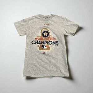 Majestic MLB Houston Astros 2017 World Series Champions T Shirt Adult Small